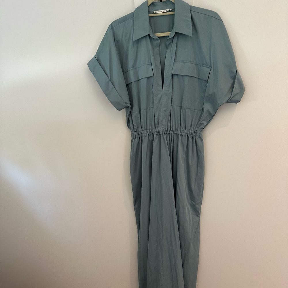 Stylish green-blue dress
